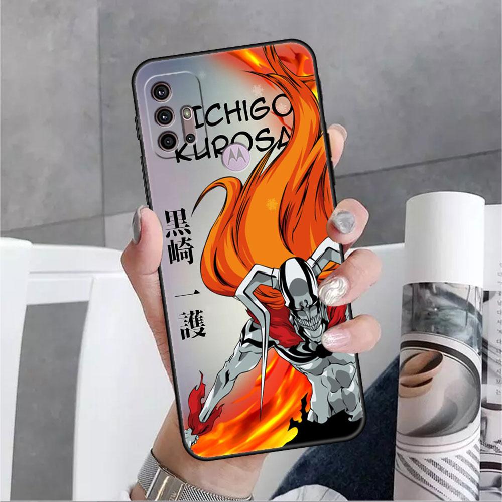 Case For Motorola G60 G30 G22 Edge 20 Lite G31 One Fusion G9 G8 G60s G51 G71 G52 G200 G50 TPU Phone Cover Kurosaki Ichigo Bleach