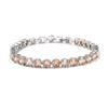 Super Flash Zircon Bracelet 6mm Multicolor Optional Jewelry Bracelet Platinum Plated Ladies Diamond Bracelet