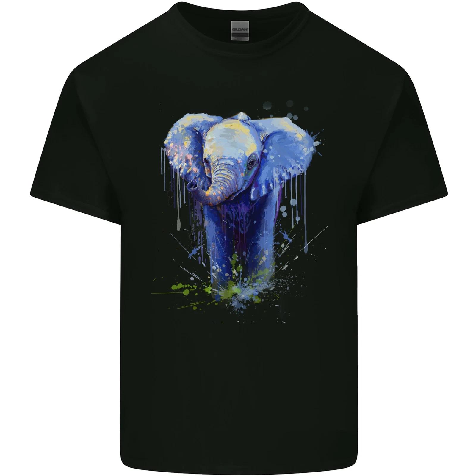 Elephant Watercolour Kids T-Shirt Childrens 3XL
