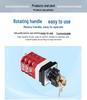 Zhuochao LW12-16/D0723.3Y Lockable 3-Position 3-Speed Rotary Switch