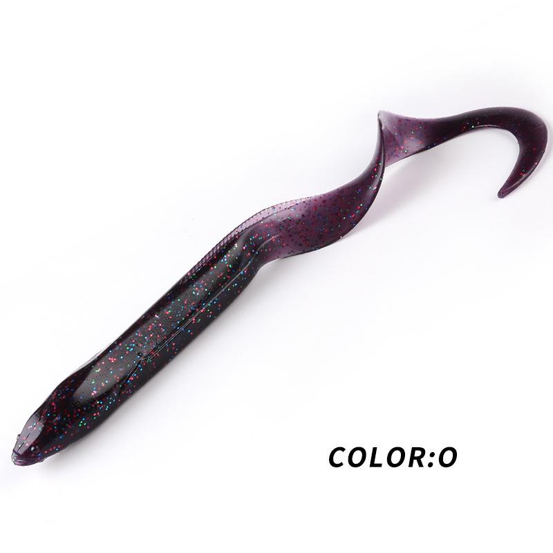 BEARKING Soft Bait Eel Lure with Lead Head Hook, 15cm/20cm for Long Cast Sea Fishing (L45L46)