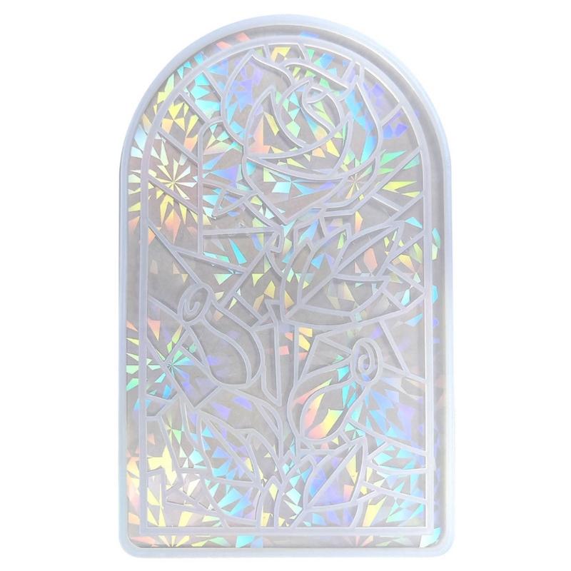 Holografická růže Dekorativní malba Forma Nástěnné dekorace Silikonová forma Vintage Dekorativní nástěnné umění Pryskyřičná forma