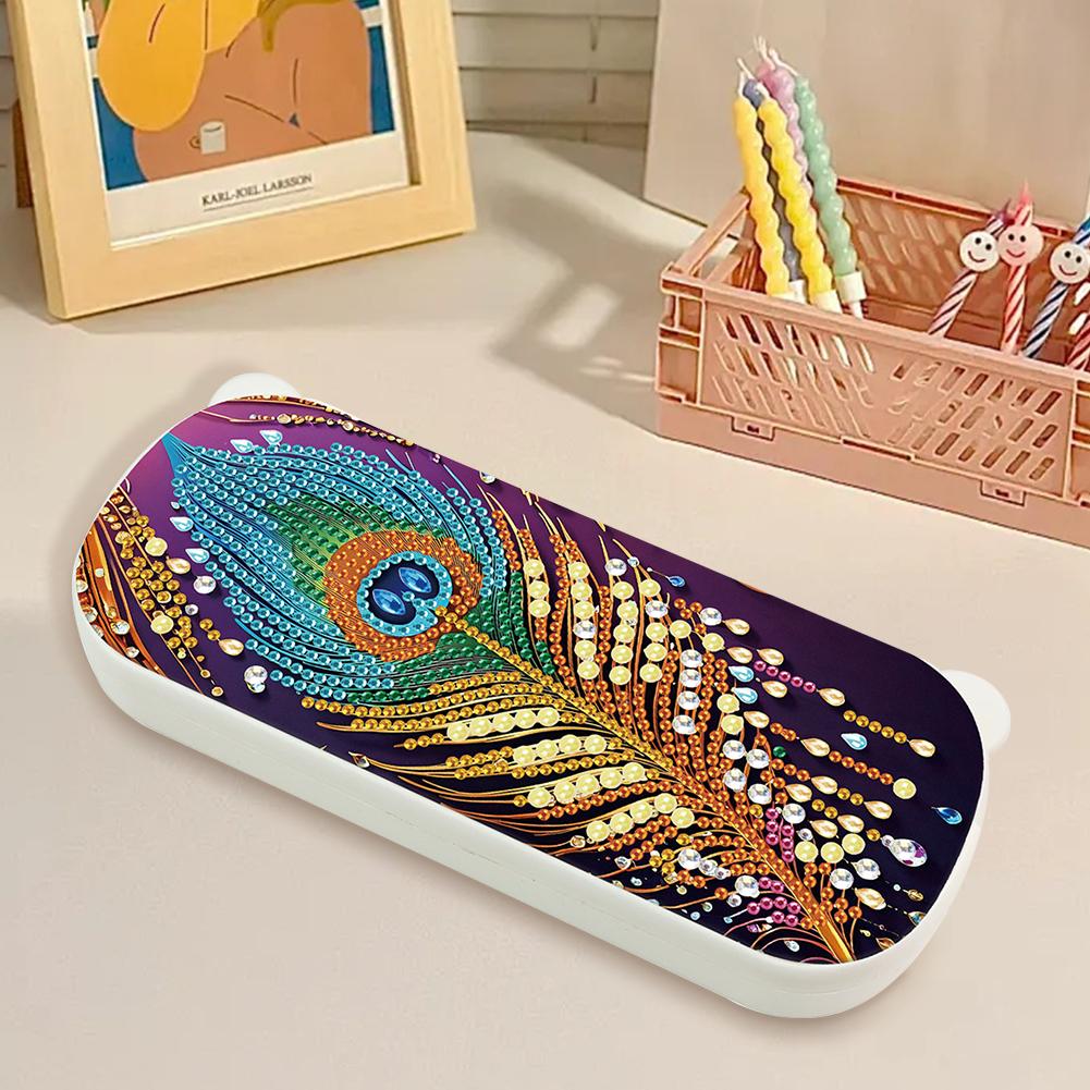 DIY Diamond Painting Pencil Case Multifunctional Storage Box for Pens Brushes Accessories Travel Pencil Case
