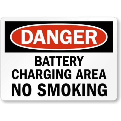Battery Charging Danger Aluminum Weatherproof Sign pAluminum 20x30cm(7.8x11.8inch)
