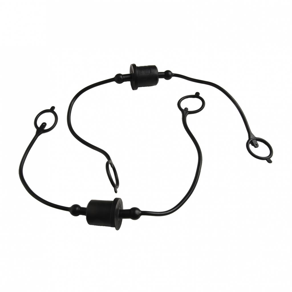 2 Sets Hydraulic Quick Disconnect Dust Cap Fittings for ISO A Couplers