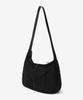 Minav Margaret Suede Crossbody Bag [Black]