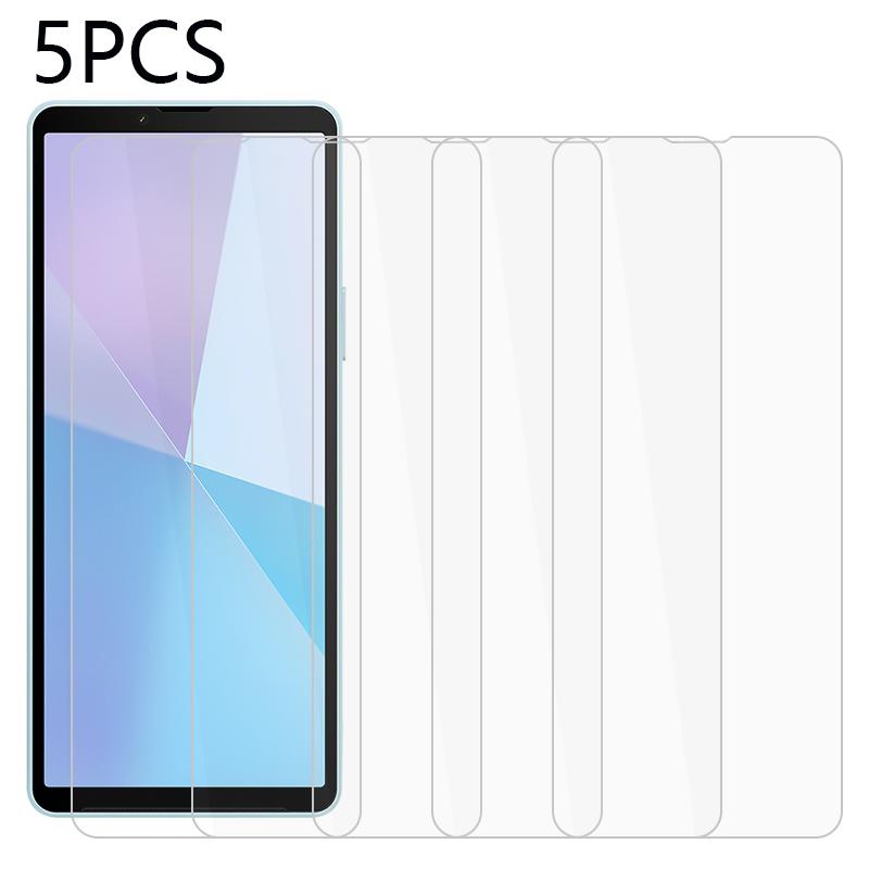 5 Stück Für Sony Xperia 10 VI Displayschutzfolie Gehärtetes Glas Film Blasenfrei Hüllenfreundlich 2.5D