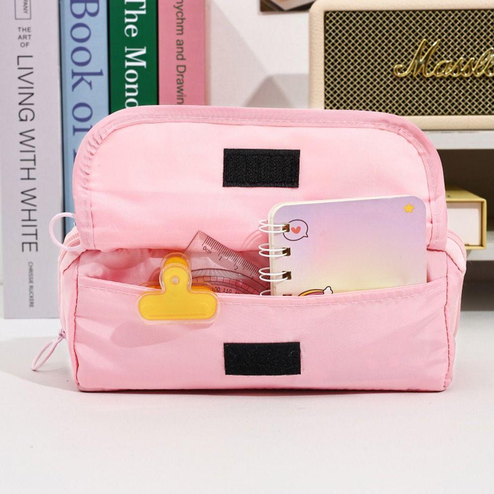 Large Capacity Pen Bag Back To School Stationery Organizer Portable Pencil Case  Gift