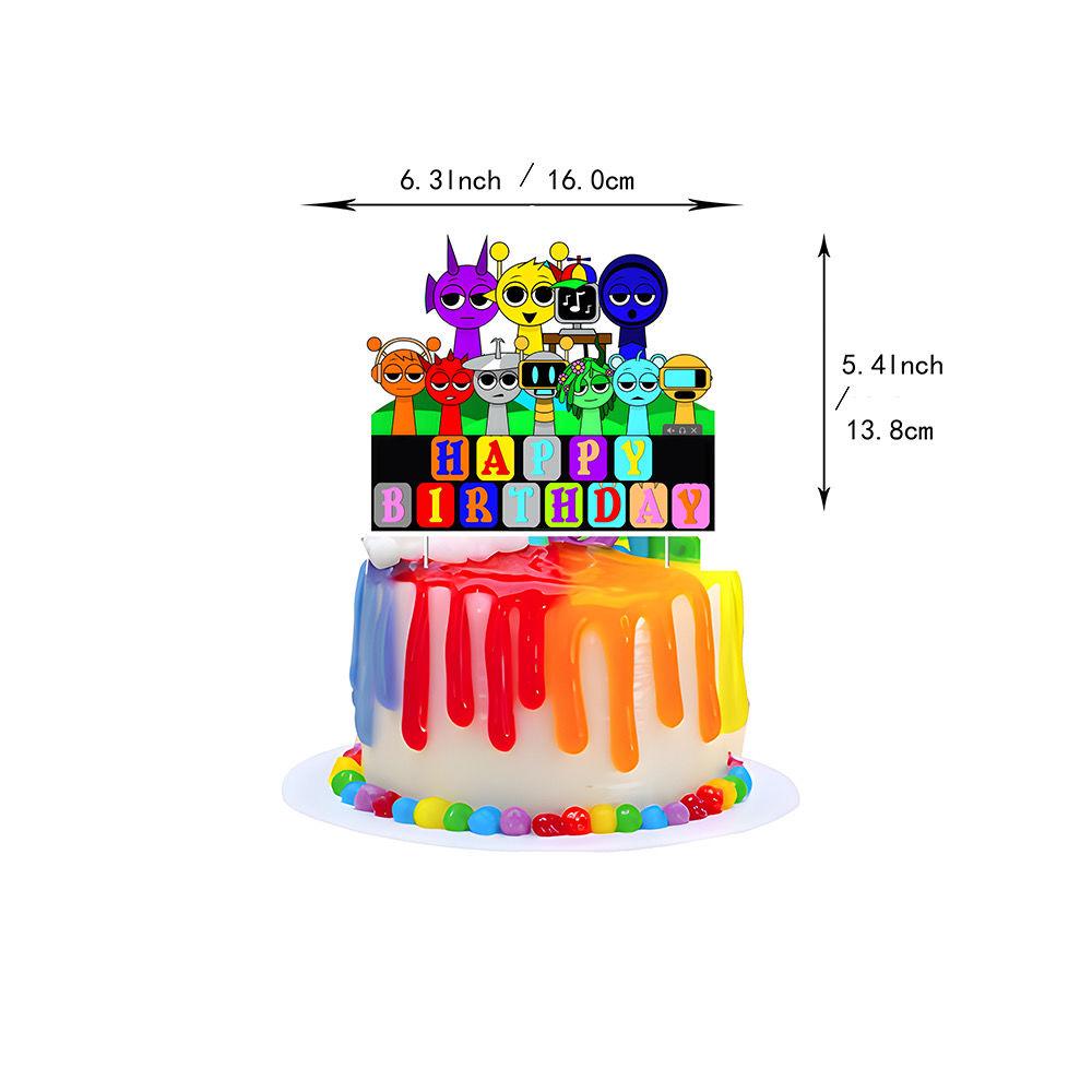 Rhythm Box Theme Birthday Party Decoration for Children Sprunki Birthday Party Decoration