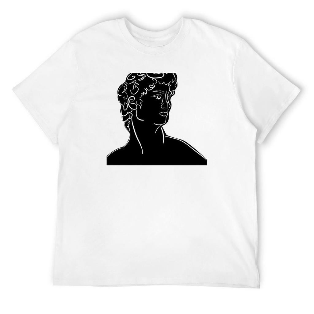 Bust of David - Black T-Shirt anime tshirt customs design your own boys animal print tops fitted t shirts for men
