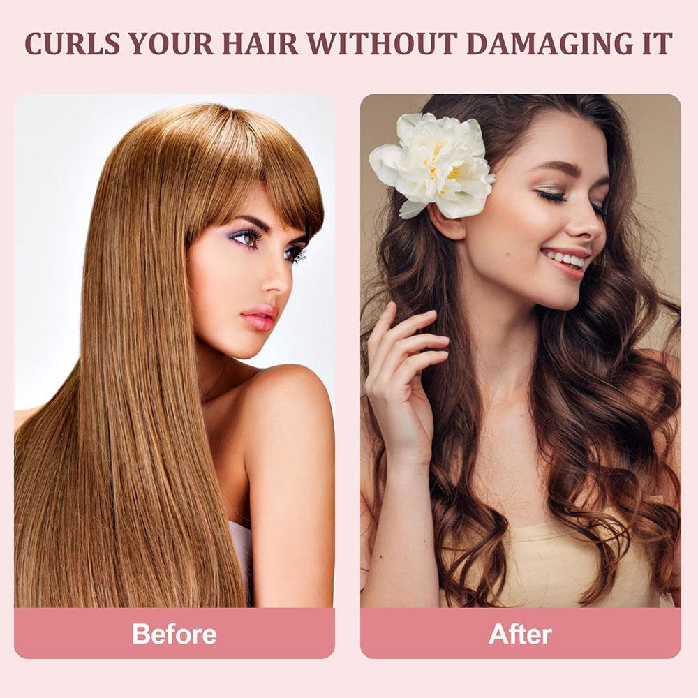 Satin Heatless Hair Curler Pillow Soft Rollers With Hair Caps Soft Heatless Curling Rod Headband For All Hair Types No Heat