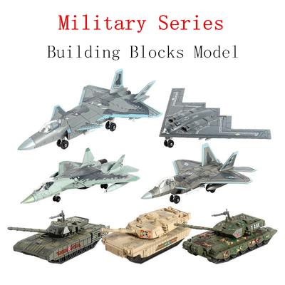 Kreative Militärserie Bausteine Mehrzweckjäger F22 Hauptkampfpanzer M1A2 Hubschrauber Modell Spielzeug Für Jungen Weihnachtsgeschenk