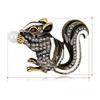 Fashion Squirrel Brooch Alloy Enamel Pin Cute Animal Accessory For Women