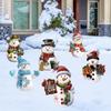 Christmas Snowman Garden Yard Stake Decoration