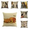 Happy Halloween Pillow Cases Linen Sofa Bedroom Office Cushion Cover Decor Home