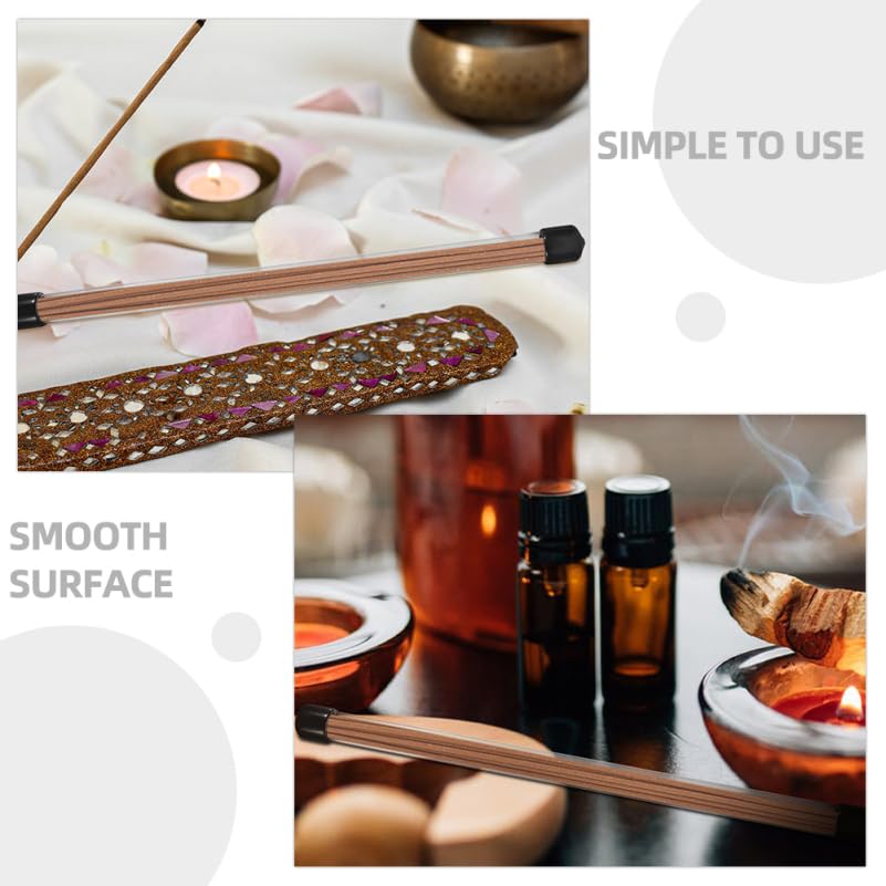 TOPPERFUN Incense Holder, 12-Piece Case, Clear Tube for Graveside Visits, Buddhist Altars, Portable Agarwood Tubes, Tube Only (23 x 1.2cm10g)