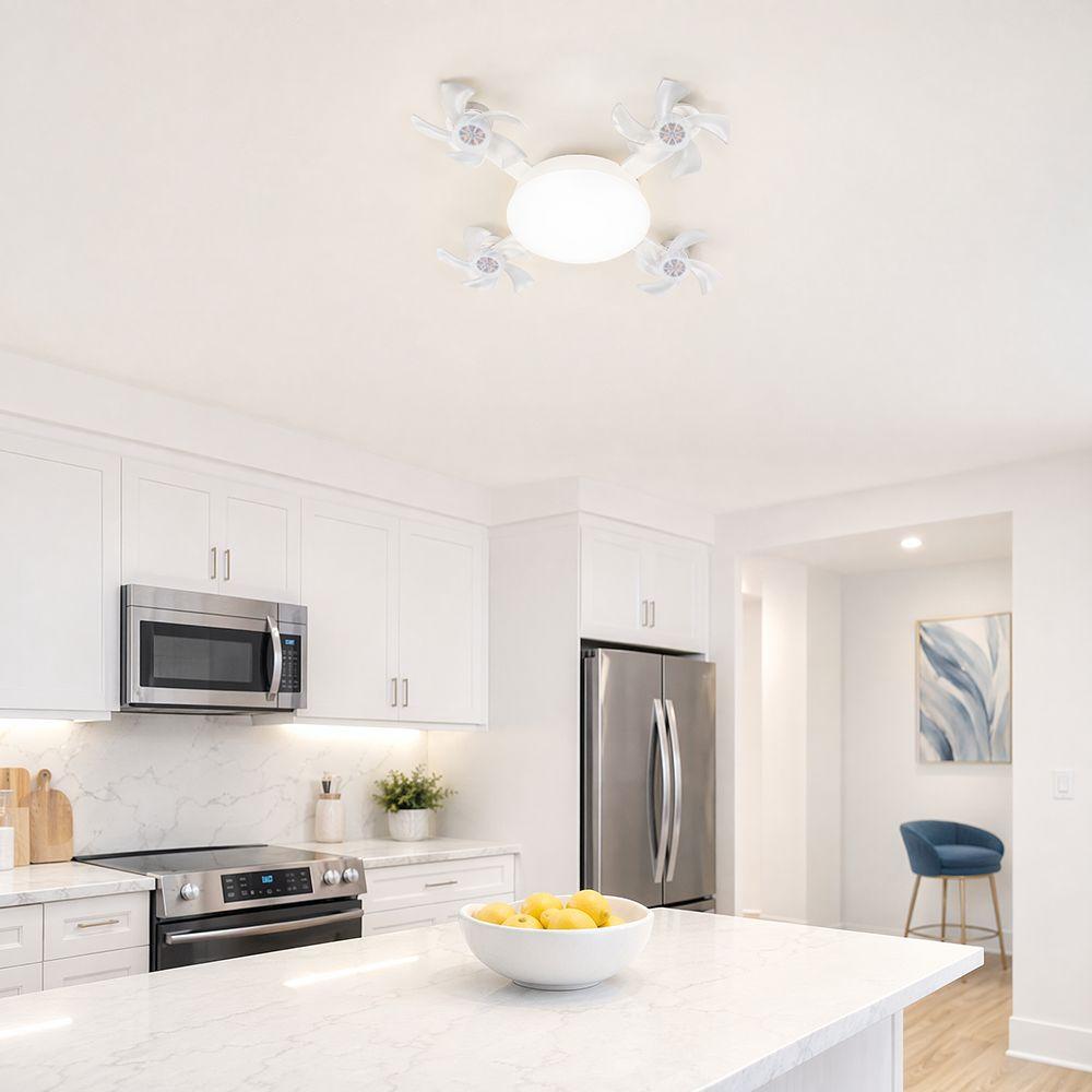 3 Speeds Fan Ceiling Fan Light 3 Colors Lamp Screw in Ceiling Fan Plug in Ceiling Fan  Garage