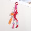 Korean High-End Bag Charms: Personalized Acrylic Letter Beads & Colorful Woven Lanyard