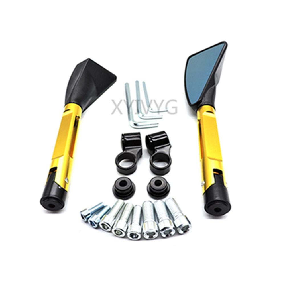 CNC ALUMINUM custom motorcycle rearview Side mirrors 8mm 10mm For KAWASAKI z750 NINJA250 HONDA R1 R6 FZ6 SUZUKI YAMAHA