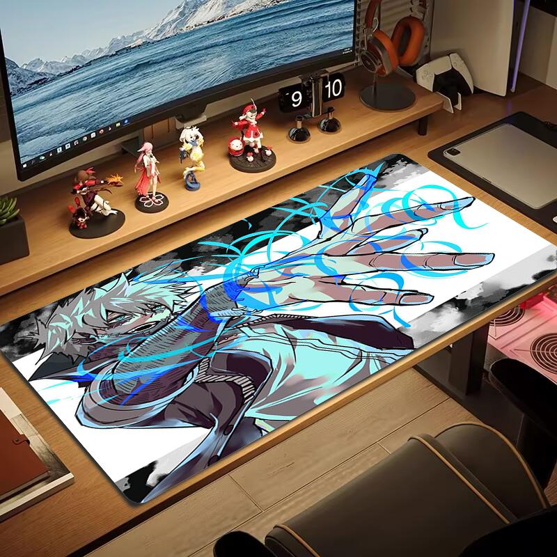 Touya Dabi Mouse Pad Large Gaming Table Cushion Nonslip Laptop Tablet Big Mousepad Xxl Mat Mini Pc Playmat With Lock Edge