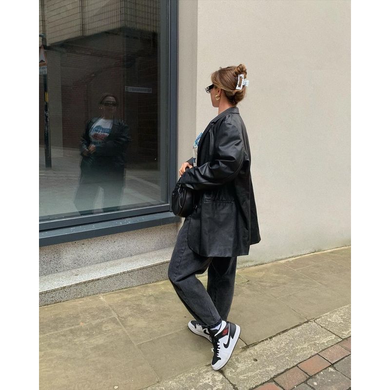 Women's Leather Coat Fall and Winter New Arrival Fashion PU Leather Outwear Leisure Warm Suit Jacket PU Leather Suit