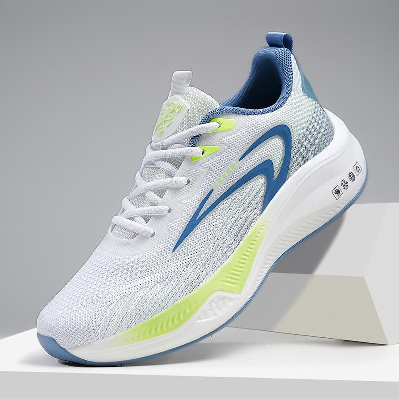 Large Size Carbon Plate Sports Casual Shoes Men's Running Shoes Mesh Shoes Summer Breathable Professional Shock Absorption