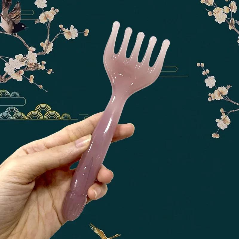 

Five-claw Massage Comb Head Massager Meridian Acupoints Unblocking Massage Scratching Scalp Relaxing Massage Instrument розовый