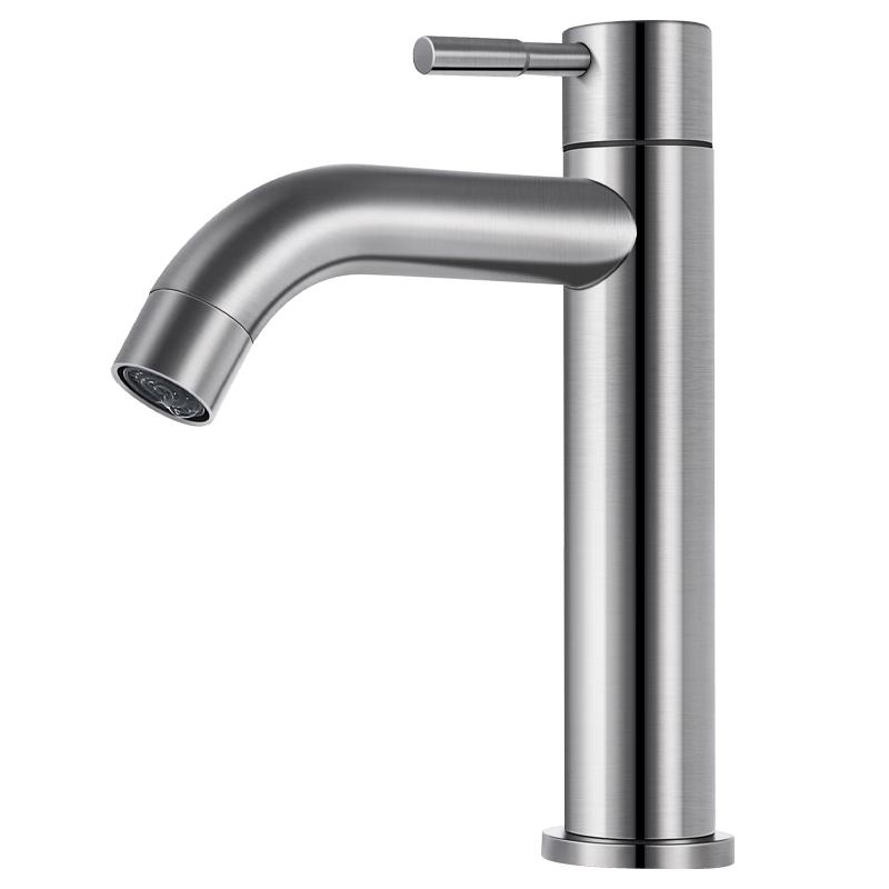 Larsd Single Cold Stainless Steel Basin Faucet