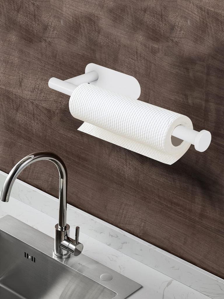 Porta Rotolo di Carta da Cucina Adesivo Porta Fazzoletti Dispenser Carta Igienica Porta Rotolo Scaffale Porta Tovaglioli Accessori per il Bagno