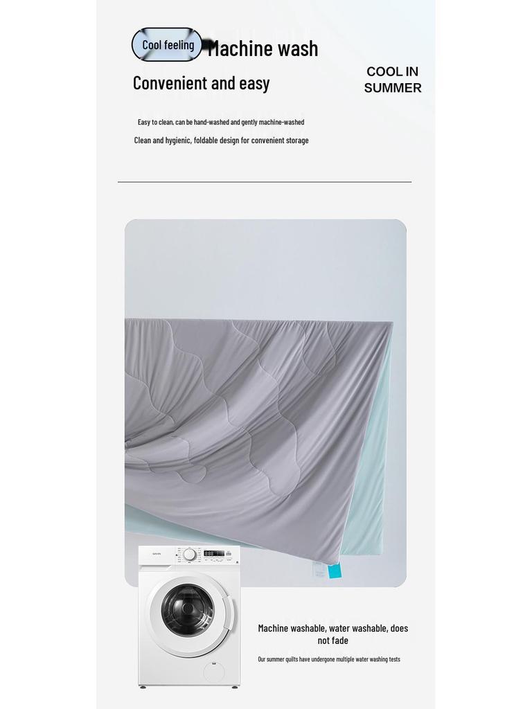 Class A Soybean Fiber Summer Quilt - Solid Color, Simple Style, 200x230x250cm for Home or Dorm