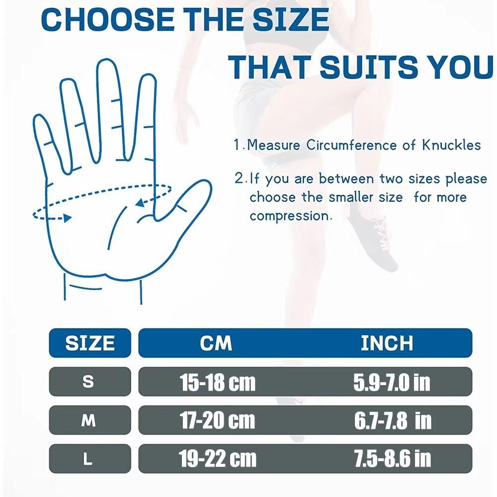 Breathable Fabric Fingerless Gloves Compression Wrap Arthritis Hand Wraps  Daily Hand Support
