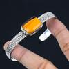 Natural Mookaite Elegant Birthday Engagement Bangle Jewelry 925 Sterling Silver