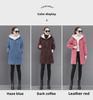 Lambskin Women's Casual Loose Korean-Style Mid-Length Thickened Velvet Sweater Coat, 2022 Winter Edition