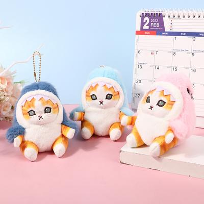 Niedliche Hai Katze Gebratene Katze Plüschpuppe Anhänger Puppe Schöne Zimmer Auto Tasche Dekoration Anhänger Eröffnung Feiertagsgeschenk