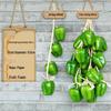 Farmhouse Decor: Pepper, Corn, Garlic, Veggie Fruit Skewers with Hemp Rope