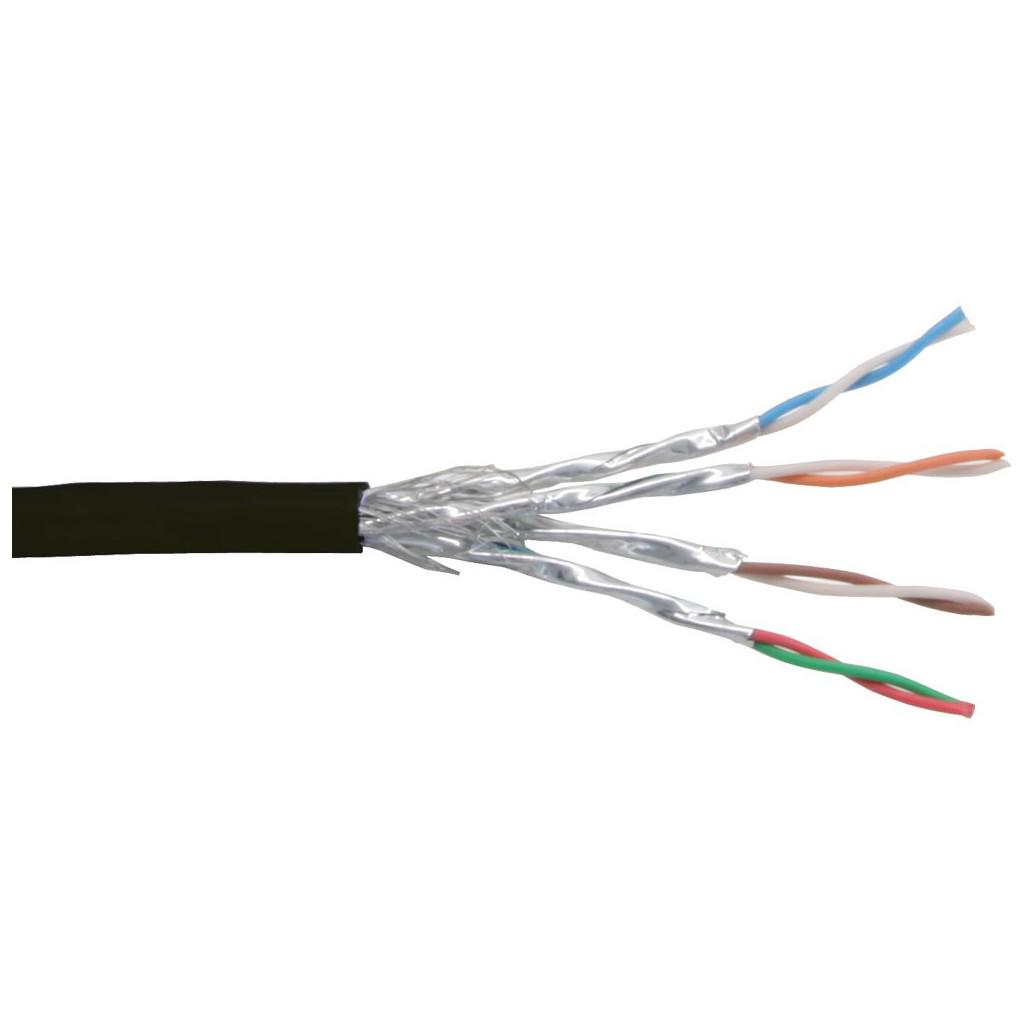Buy Patch Cable Cat.6 SSTP/PIMF, InLine®, Black, AWG27, PVC, 100m at