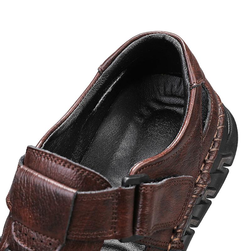Summer Men's Leather Sandals Casual Shoes Outdoor Sport Sandals