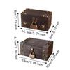 Vintage Jewelry Storage Box with a Lock Retro Style Desktop Organizer Collection Gift Box  Home Use