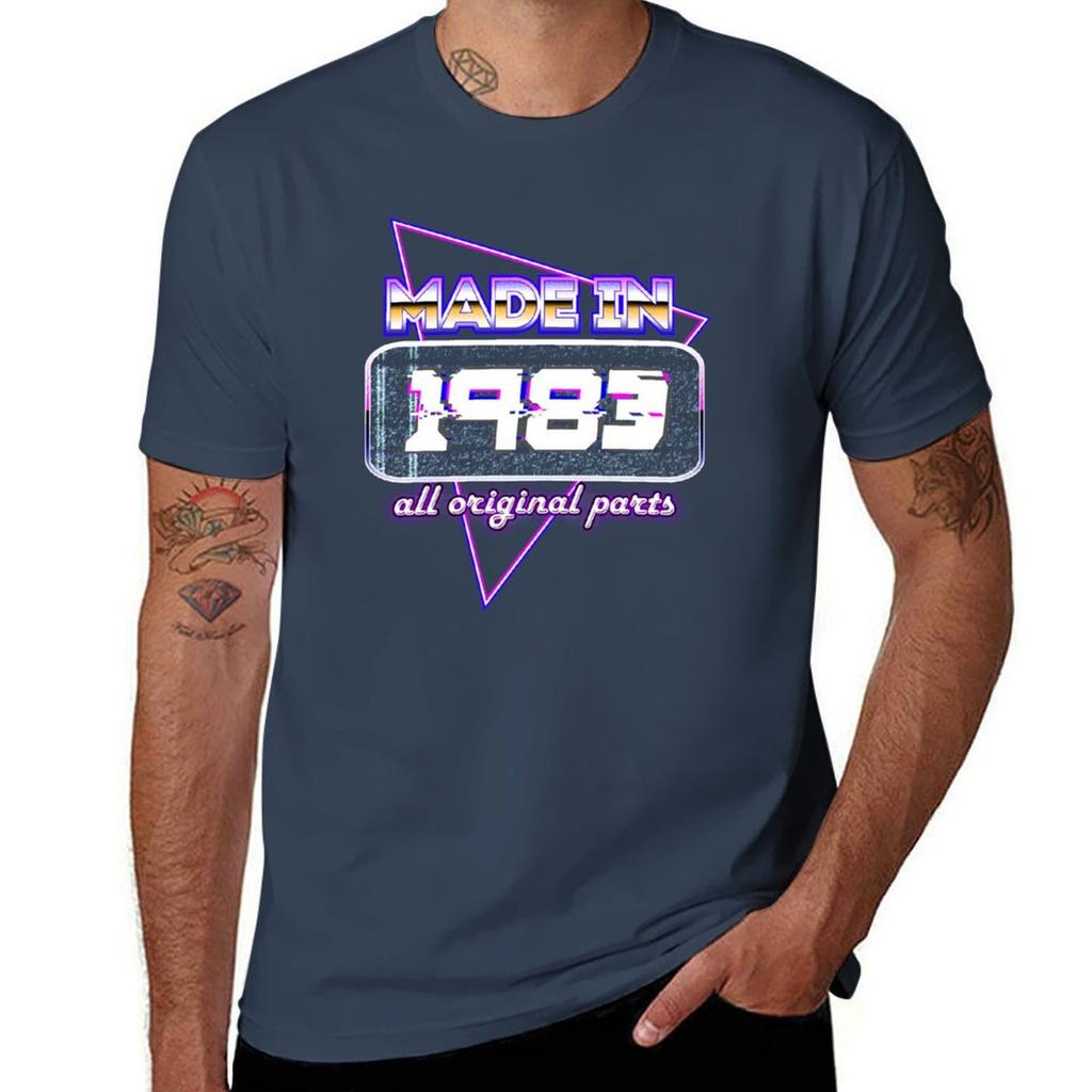 Made In 1983 All Original Parts TShirt Casual Simple Design Short Sleeve Shirt