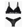 Women S Triangle Bra   Brazilian Brief Padded Lace Flower  0825381518 11518 