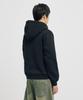 Takeasy [Crop T-Shirt Added] Eyelet Crop Zip-Up Hoodie (Black)