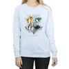 HARRY POTTER Damska/damska bluza z nadrukiem Hogwartu z herbem