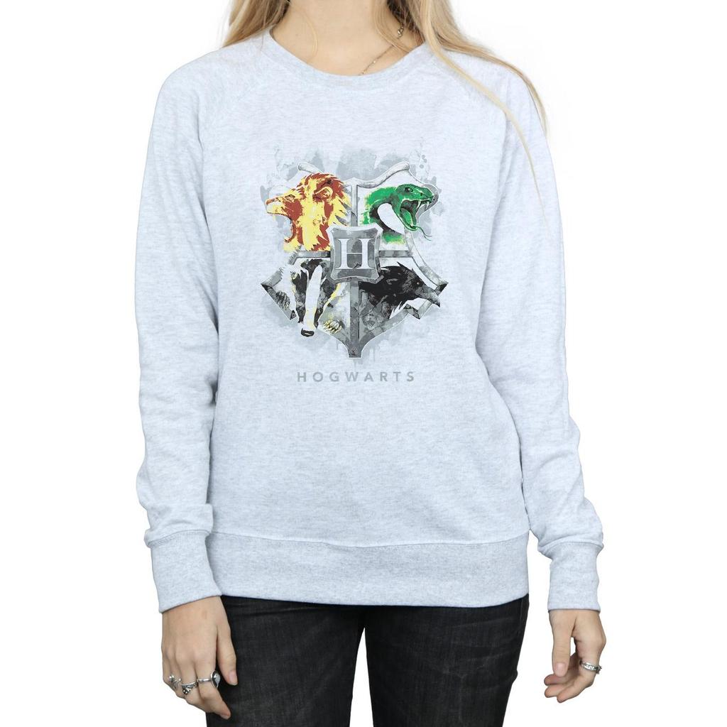 HARRY POTTER Damska/damska bluza z nadrukiem Hogwartu z herbem