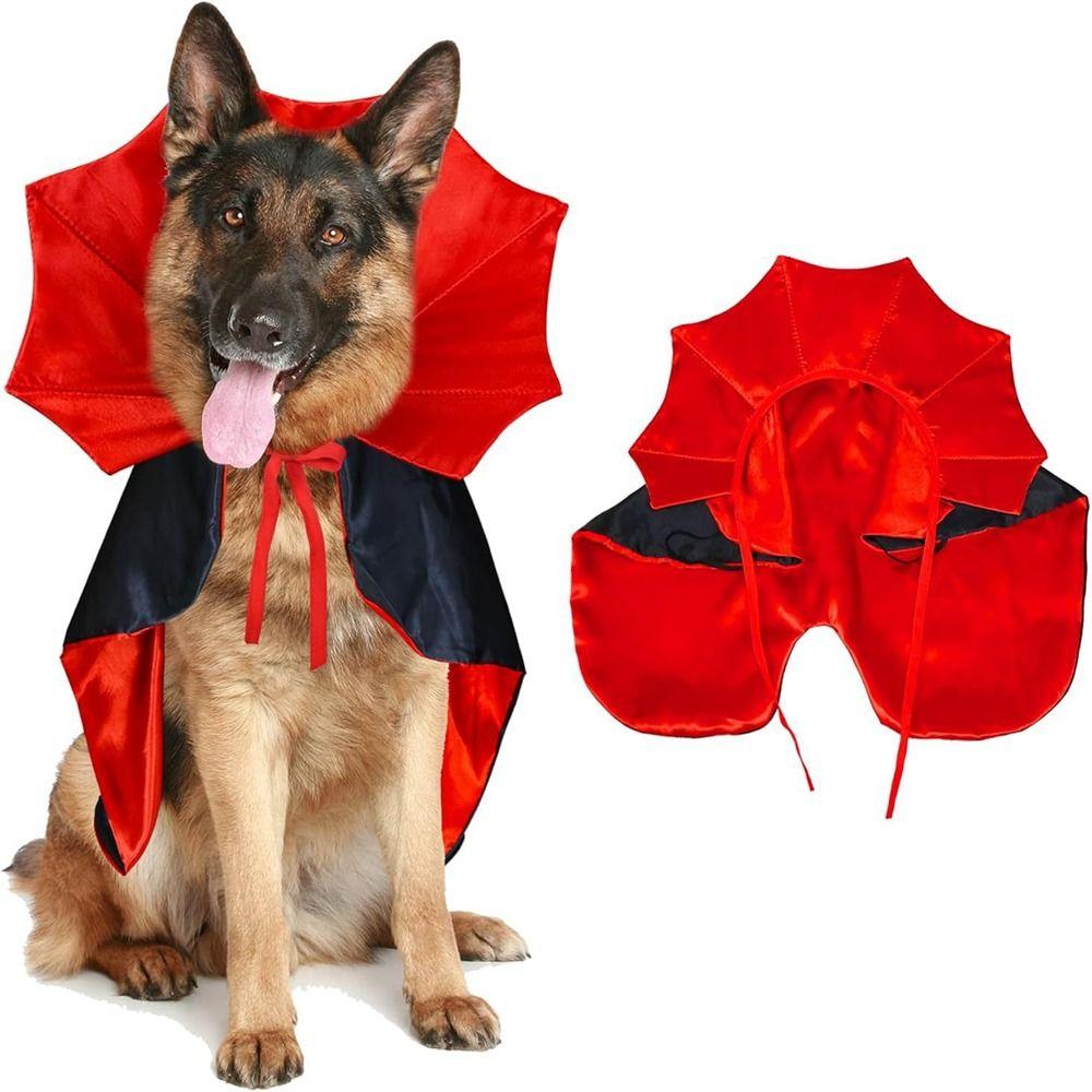 Stand-Collar Cat Cloak Adjustable Pet Cosplay Costume Classic Dogs Wizard Outfit Animals