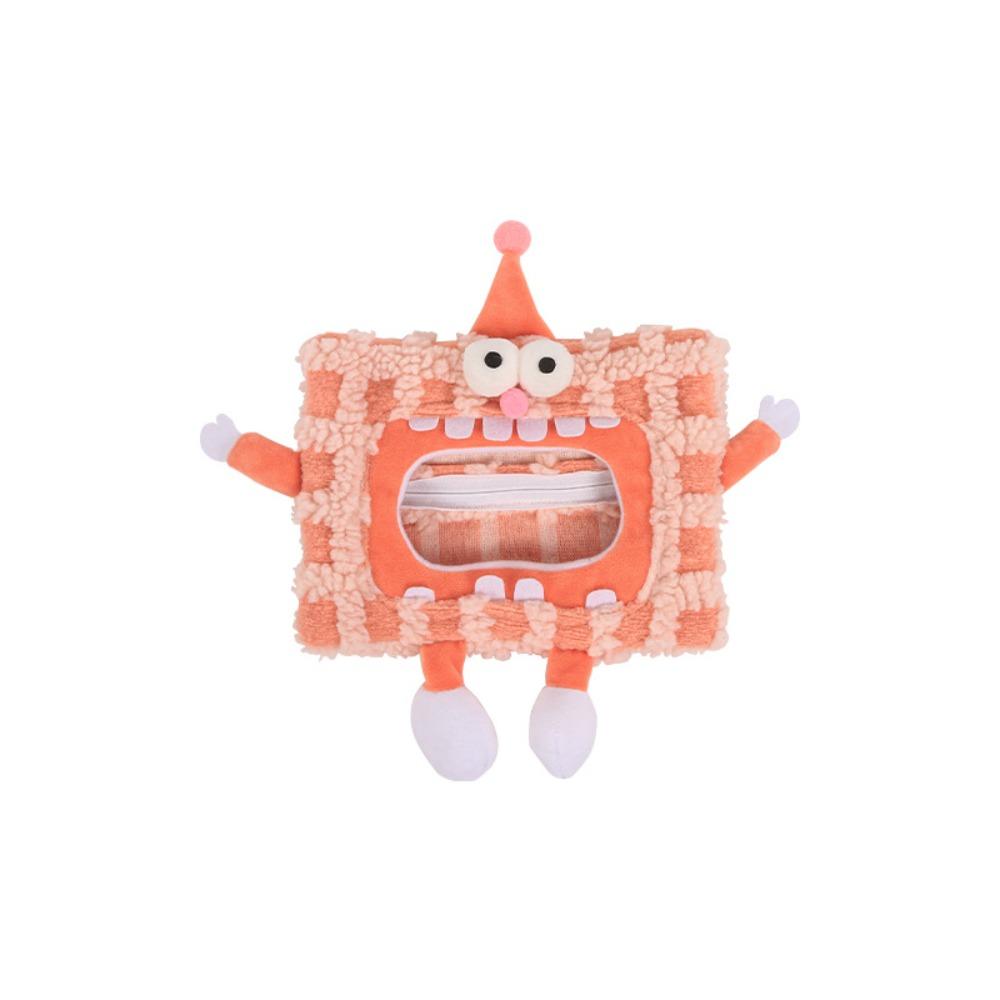 

Cartoon Car Wet Wipes Bag Big Eye Hanging Napkin Holder Wet Wipes Container Bag Living Room Pink-Style B