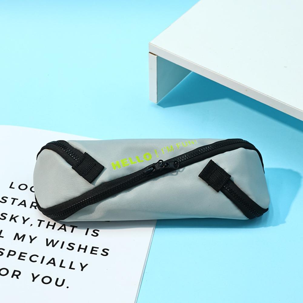 S Design Zipper Stationery Bag Japanese Style Pen Bag Creative Pencil Case  Kids Gift