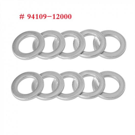 Set Of 10 Aluminum Drain Plug Washer 12mm # 94109-12000 For Honda Odyssey /Acura