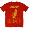 Billie Eilish Men's BILLIETS15MR04 T-Shirt, Red, Extra Large (42"- 44")