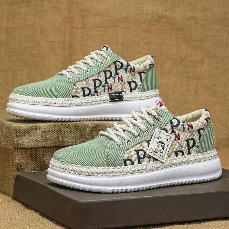 

Men s shoes 2025 spring and summer sports and leisure shoes men s niche fashion Korean version versatile trendy shoes men s height increase 44