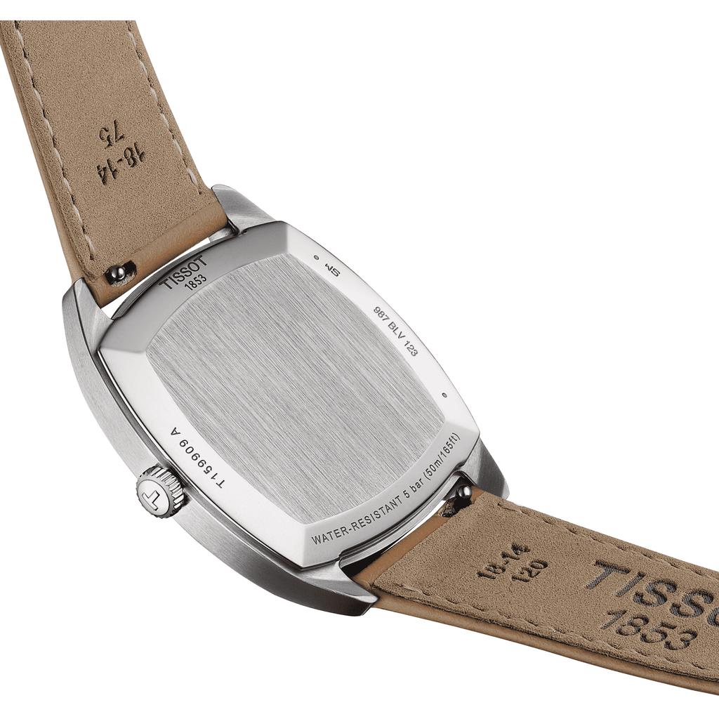 Tissot Leather Strap Silver Dial Men's Fashion Watch T159.909.16.031.00